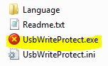 hasil extract usb write protect